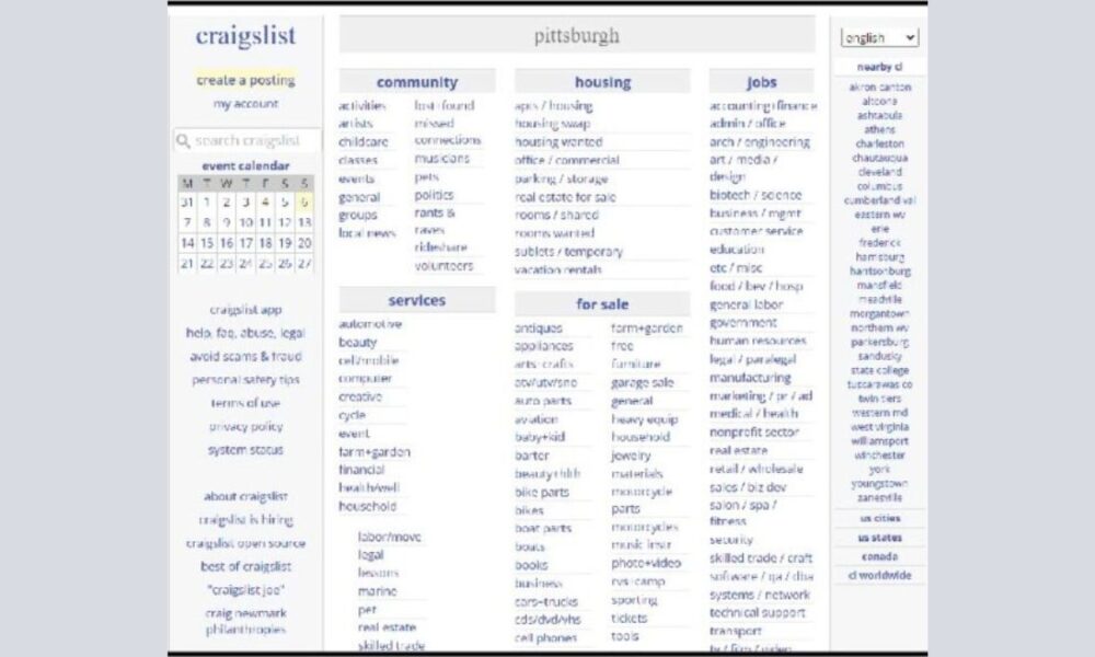 craigslist pittsburgh Vorites